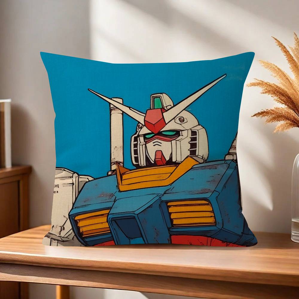 Pillowcase toon Gift Cushion Cover Bedroom Home Sofa Chair Seat Decor pillow case Anime cool ggGUNDAM classic