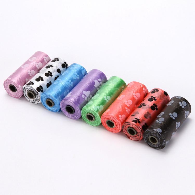 Мешок для собачьих экскрементов с дизайном в виде отпечатка лапы для уборки, утилизации отходов и прогулок