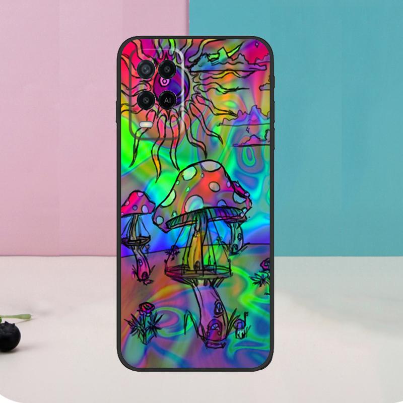 Психоделический чехол для грибов для Oppo A5 Pro A6 A15 A16 A76 A96 A17 A57 A98 A58 A78 A18 A38 A54 A74 A94 A40 A60 A80