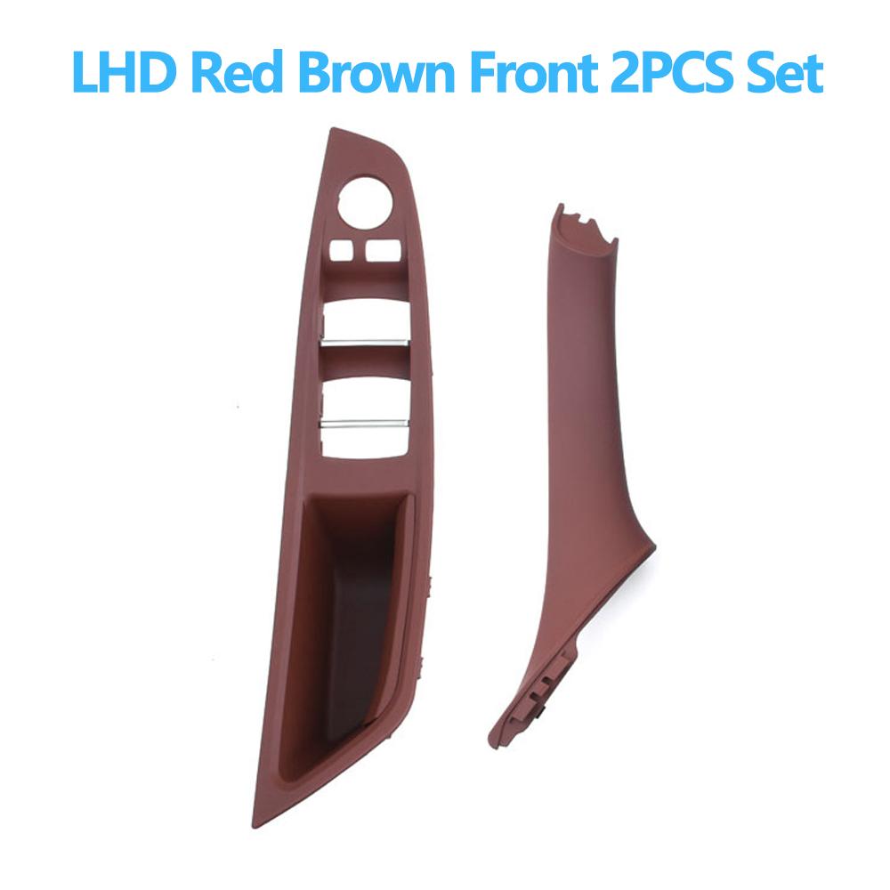 Left Hand Driver Interior Door Window Switch Panel Pull Handle Set For BMW F10 F11 F18 520 523 525 528