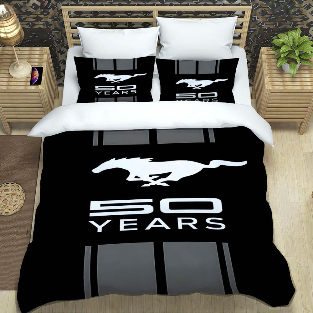 3D M-Mustang car LOGO printed Bedding Sets exquisite bed supplies set duvet cover comforter set bedding set luxury birthday gift