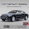 1/24 Benz Maybach S680 Alloy Car Diecast Metal Model Sound & Light Toy Car Central Control Ornaments Collect Kids Toys