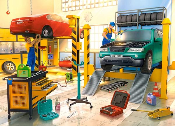 Puzzle 100 B-111206 Car Workshop