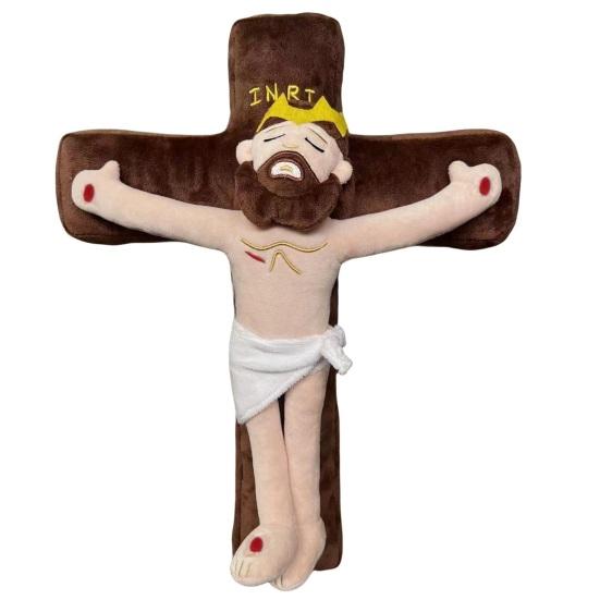 Jesus Plush Doll Soft Figure Stuffed Toy Realistic Design Home Decor Companion Pillow Educational Gift for Children Believer