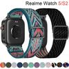 For Realme Watch 5/S2 band Adjustable Nylon Elastic Replacement Bracelet correa Realme Watch 2/3/S/3 2 S pro 22mm watch straps