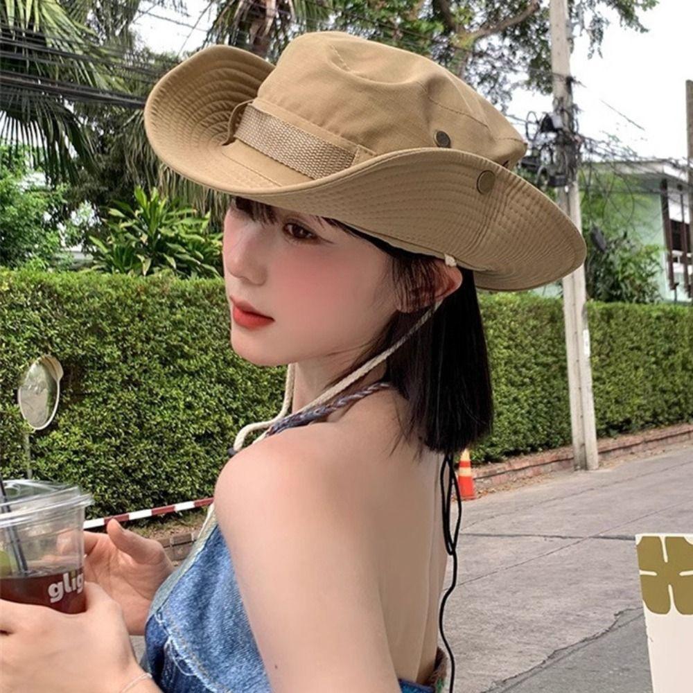 Полиэстеровая большая шляпа от солнца с карнизами, широкополая шляпа-ведро, однотонные шляпы от солнца для отдыха на пляже