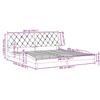 Bed Frame without Mattress Light Grey 200x200 cm Fabric