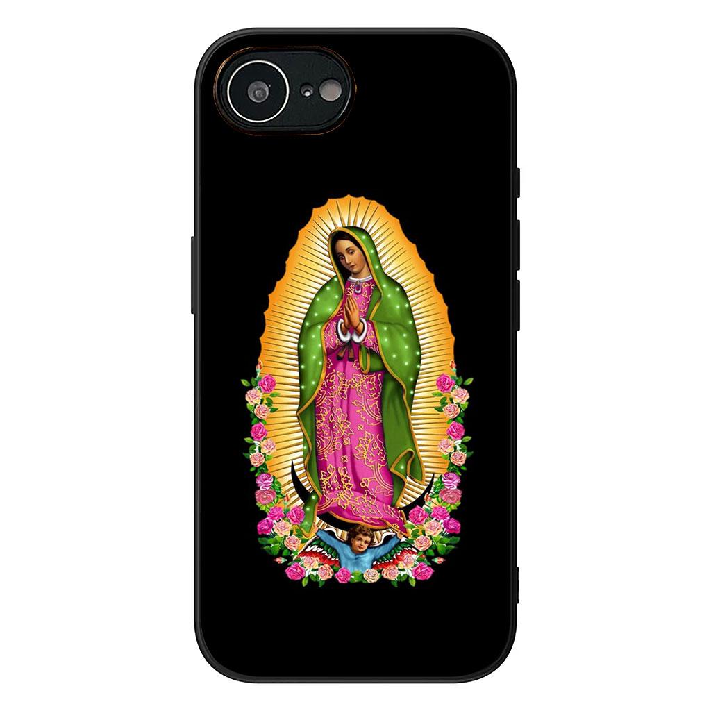 Virgen de Guadalupe Jesus Christ Phone Cover Case for Apple iPhone 16 15 14 Plus 13 12 Mini 17 Pro Max + ProMax 16E Air 16+