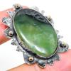 Nephrite Handmade 925 Sterling Silver Jewelry Pendant 1.77" C9s07