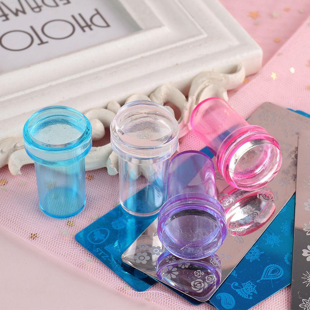 New Nail Design for French Tips Jelly Transparent Nail Stamper Scraper Set Silicone
