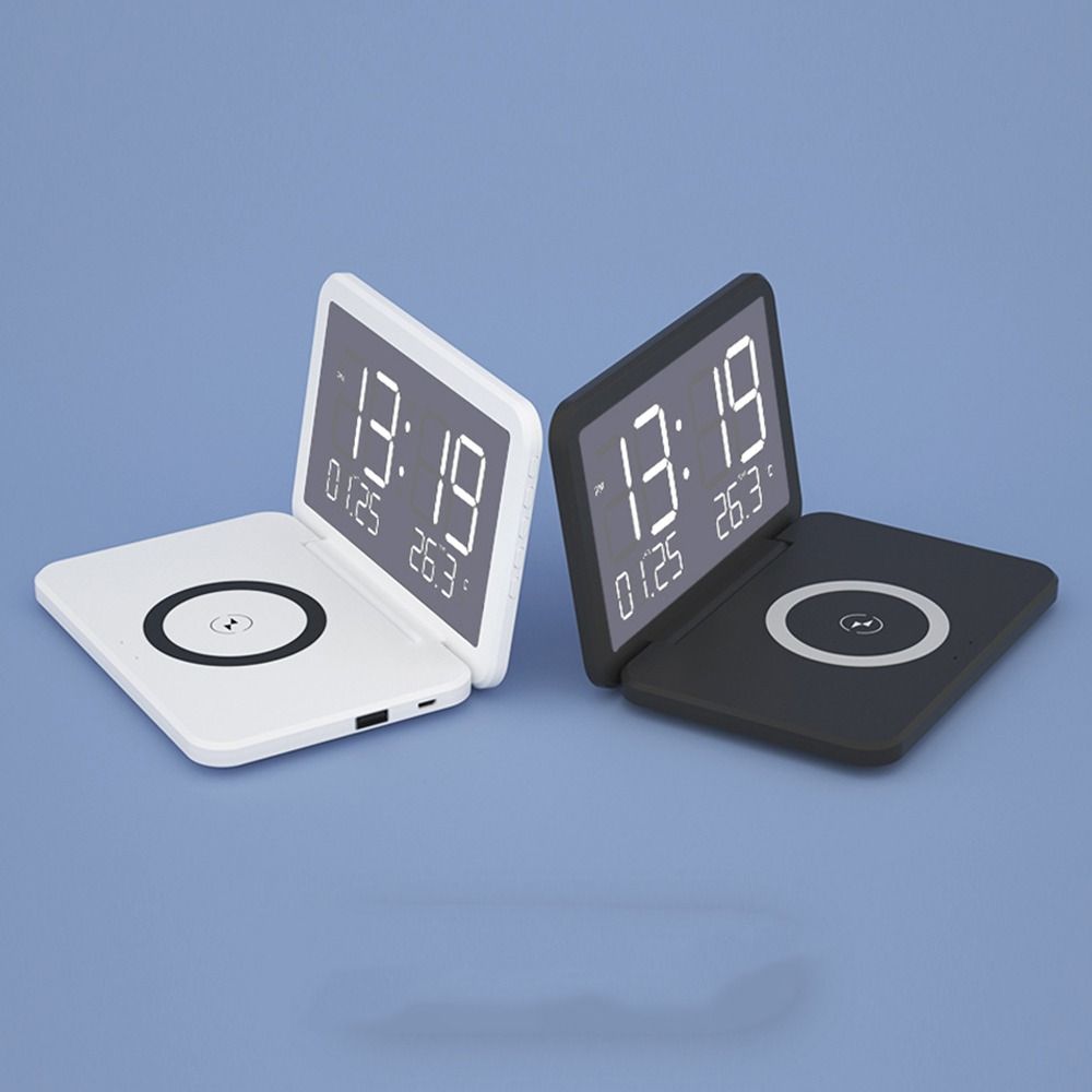 Интеллектуальное распознавание Цифровой будильник Светодиодное зеркало Светодиодные настольные часы Для дома