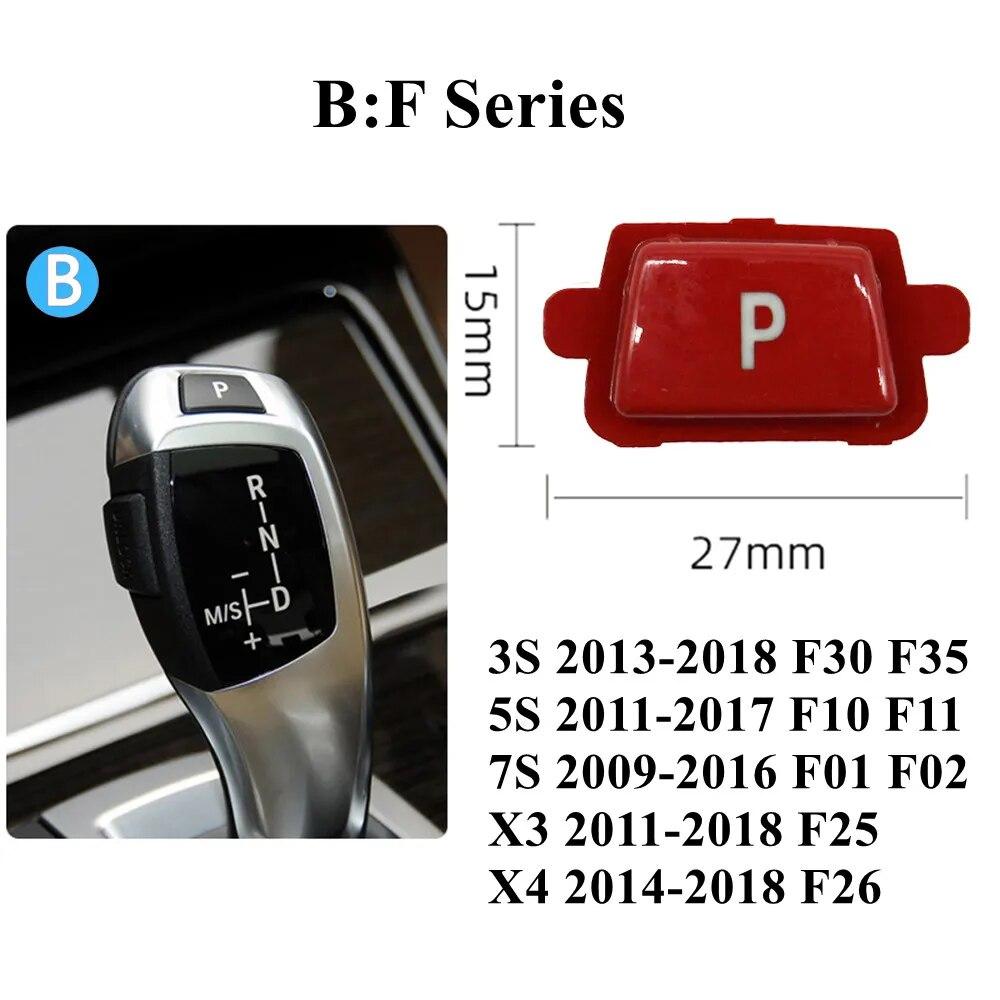 Автомобильный рычаг переключения передач, переключатель автоматической парковки, крышка с буквой P, кнопка для BMW 3 5 7 X3 X4 X5 X6 серии E90 F30 F10 F01 F25 F15