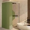 Magnetic No-Drill Waterproof Foldable Shower Curtain for Dry-Wet Separation