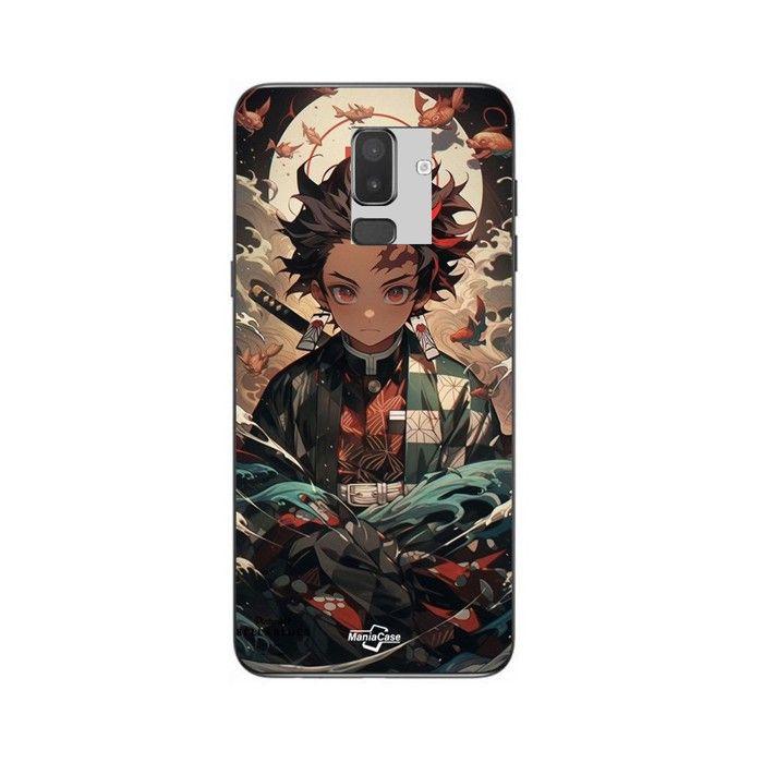 Coque de téléphone - MANIACASE - Samsung Galaxy J8 2018 - Demon Slayer Tanjiro - Silicone TPU - Souple
