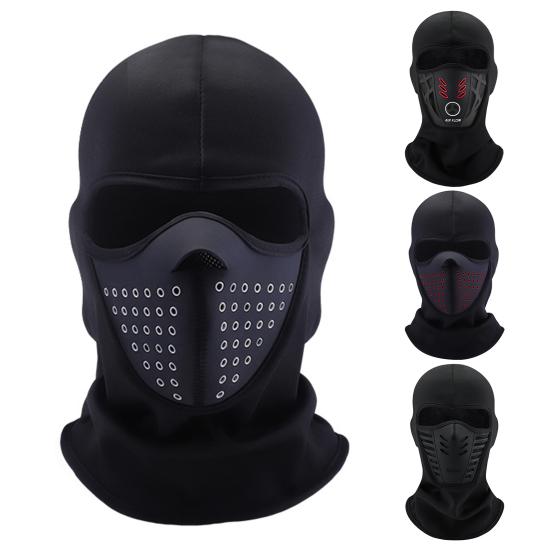 Балаклава Горнолыжная Защита Лица Мужская Женская Для Улицы В Холодную Погоду Зимняя Мотоциклетная Сноубордическая Катание Велосипед Ветрозащитная Термофлисовая Защита Лица Шарф-Маска На Шею
