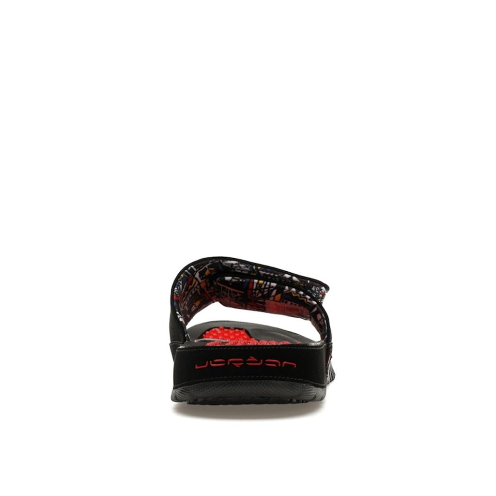 Air Jordan Hydro 8 Retro Slide Playoff Men Sneakers Black Varsity-Red White FD7674-001