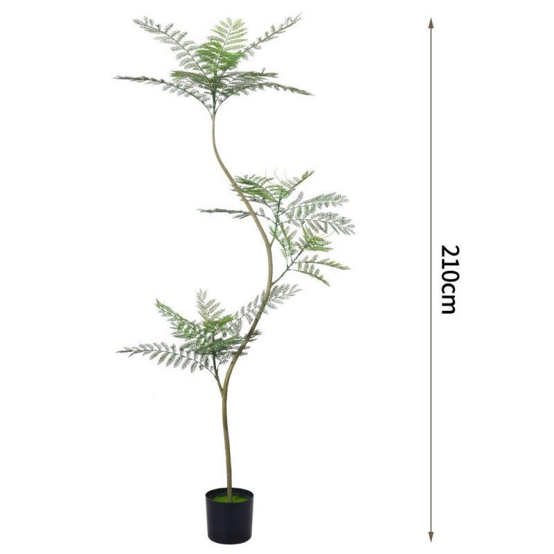 Artificial Indoor Plants & Trees: Monstera, Areca Palm, Jacaranda, Nandina, Rubber Fig - Free Shipping