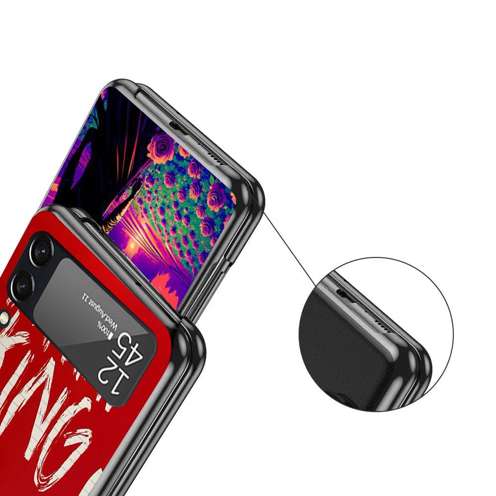 Stephen King The Dark Tower Black Phone Case For Samsung ZFlip7 ZFlip6 ZFlip5 ZFlip4 ZFlip3 5G Hard Protective Galaxy Z Flip 3 4
