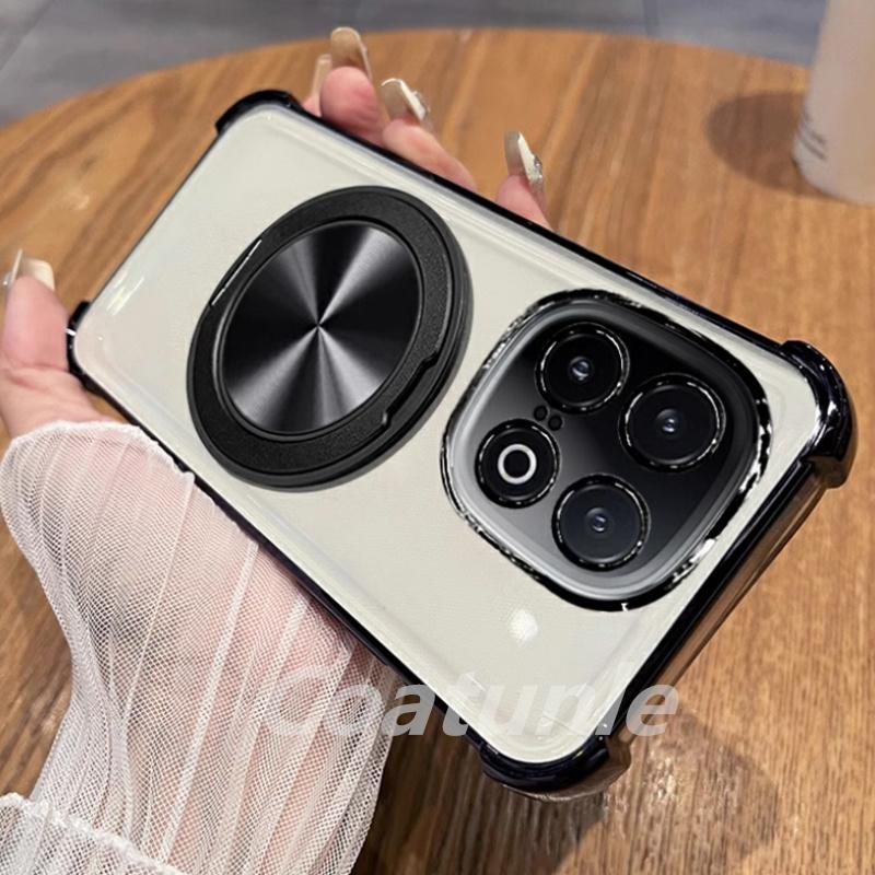 Вращающийся на 360° противоударный гальванизированный магнитный кронштейн для чехла Magsafe на для funda Huawei Honor X7C X7B HonorX7C X7 C B мягкая обложка