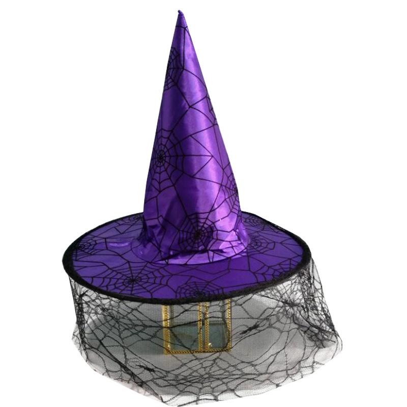 Rose Witch Hat In Red Black And Purple Perfect For Halloween Party And Costume