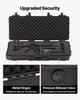 Hard Rifle Case, Lockable Rifle Case with 4 Layers Pre-cut Foams, 914 mm Gun Storage with Wheels, IP67 Waterproof & Dustproof Pistol Storage Cases for