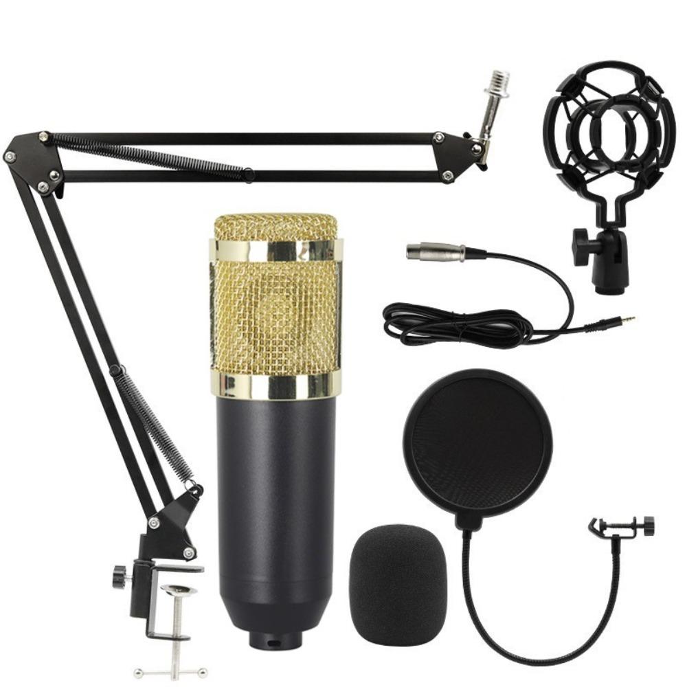 Computer Sound Card Condenser Microphone Kit Streaming Live Podcast Equipment Bundle Karaoke