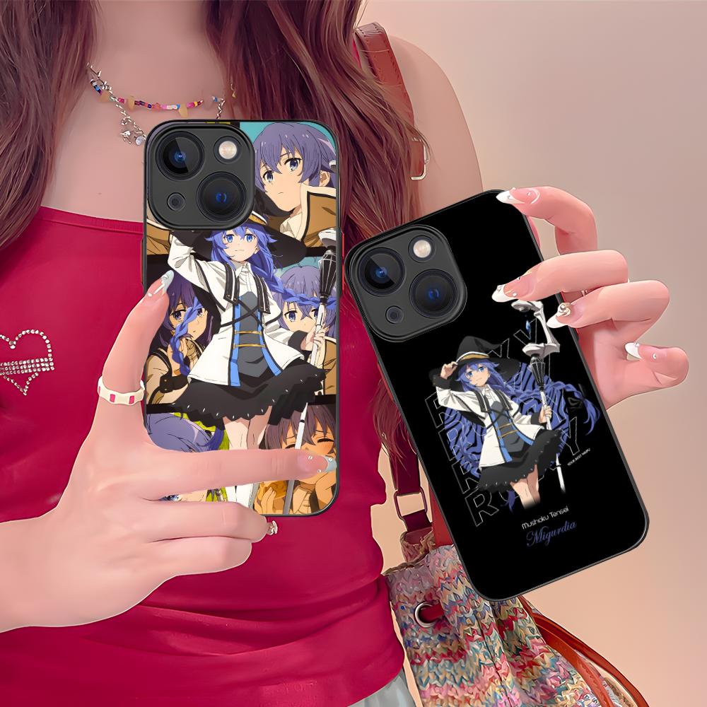 Чехол для мобильного телефона Mushoku Tensei Roxy для iPhone 17 16 15 14 13 12 11 X XR XS 8 7 Air Pro Max Plus Mini Цветной силиконовый чехол