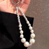 Light Luxury Rhinestone Pearl Phone Wrist Strap and Keychain