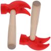 Wooden Handle Wooden Simulation Hammer Plastic Children Hammer Toy Mini Hammer  Kid