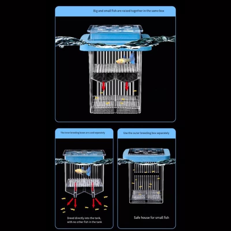 Нерестовики для мальков аквариумных рыб Изоляционный бокс Инкубатор для мальков Прозрачный нерестовик