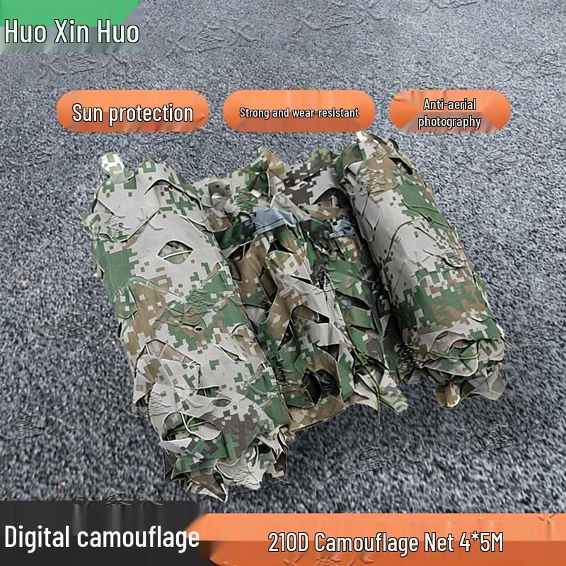 Huoxin 210D Aerial Photography Camouflage Sunshade Net