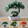 Bonsai Simulation Artificial Plants Flowers In Pots Home Office Fake Tree Decor
