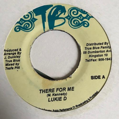7-дюймовая пластинка LUKIE D - There For Me NONE True Blue Famil Ямайка Регги, Ска и Даб Б/У