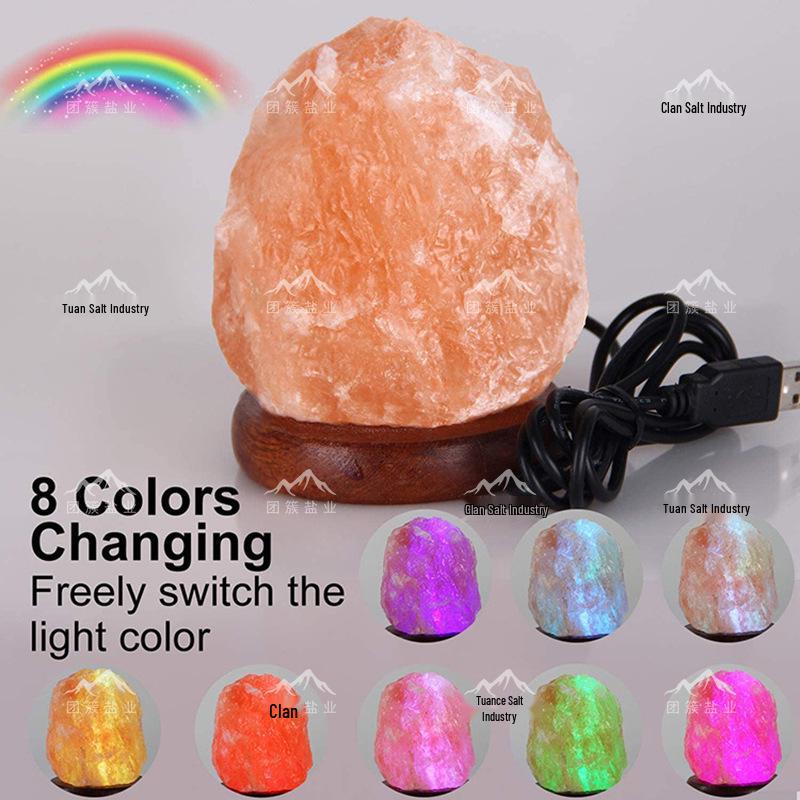 USB-лампа из гималайской соли с функцией смены цвета LED для использования с компьютером