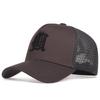 Fashion Gothic Letter M Embroidery Baseball Hat Men and Women Cotton Hats Outdoor Sun Protection Cap Breathable Mesh Caps