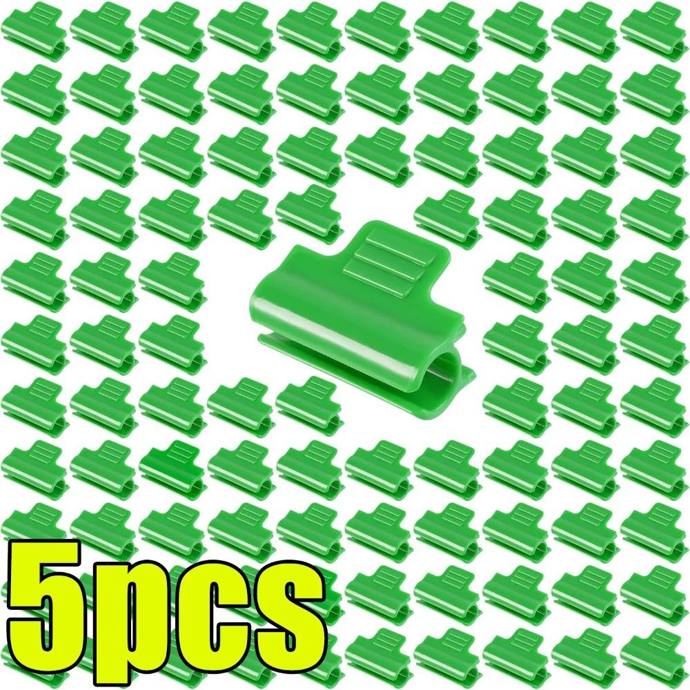 Зажимы для дуг туннеля для растений для фиксации тепличных аксессуаров с изоляционной пленкой, для поддержки корней и стеблей растений, зеленые зажимы