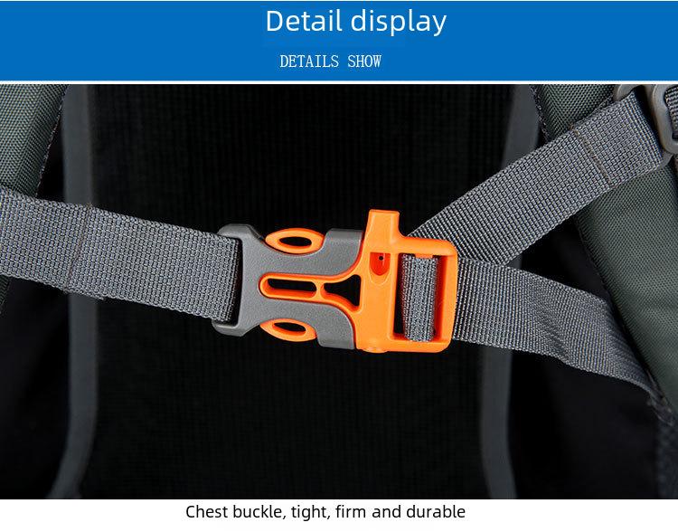 Легкий походный рюкзак из нейлона, 45 л, водонепроницаемый, со светоотражающими полосами, двойная спинка