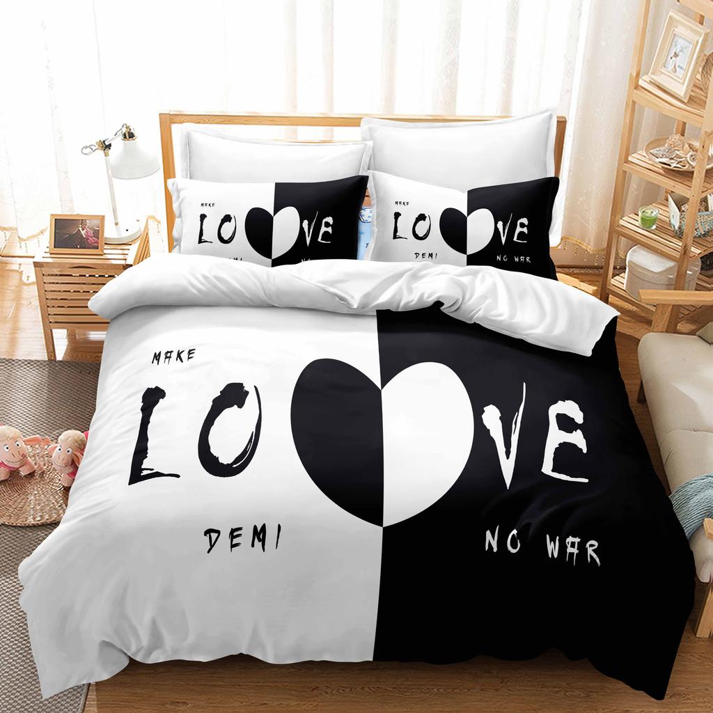 3D комплект постельного белья «Современная романтическая любовь» для молодоженов, одеяло и наволочка AU240 * 270, супер размер, комната для пары, мягкое украшение для дома