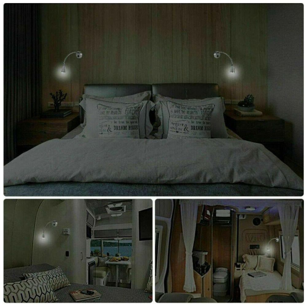 Motorhome Wall Mounted Trailer LED Hose Wall Light Reading Lamp Lighting Spotlight