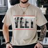 Винтажные Футболки с Принтом Букв Yeet Смешная Надпись Футболка Мужская Повседневная С Коротким Рукавом Футболки Юмор Графические Топы Мужские Футболки
