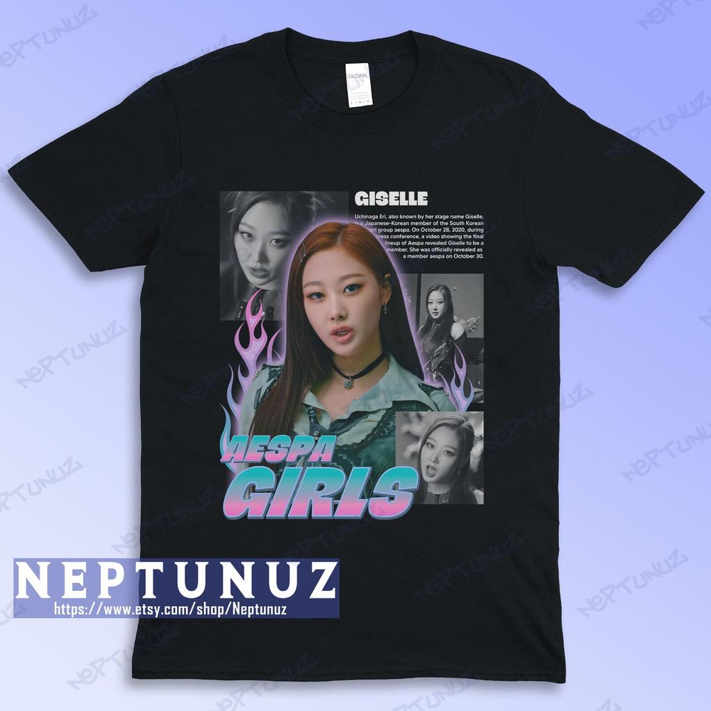 Giselle Kpop Girlband T-Shirt - Retro Graphic Tee