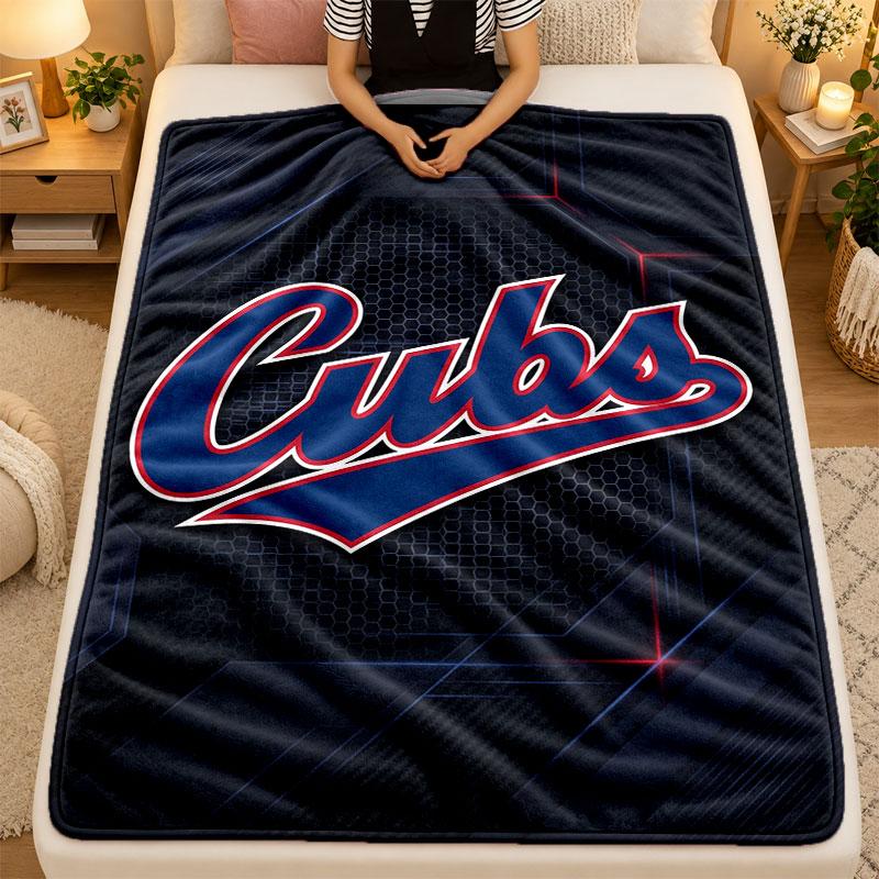 Flannel BlanketChicago Cubs Warm Soft Throw Blanket for Indoor Sofa Bed Living Room Use
