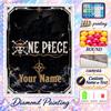 One Piece 5D DIY Diamond Painting Custom Name Text, Full Drill Rhinestone Mosaic Art Home Gift