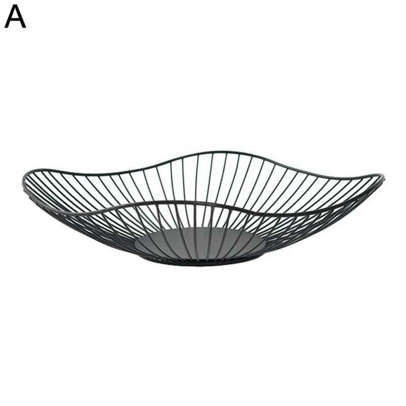 1 piece of steel fruit basket, creative drainage display of fruit container, storage of vegetable supplies in home kitchen