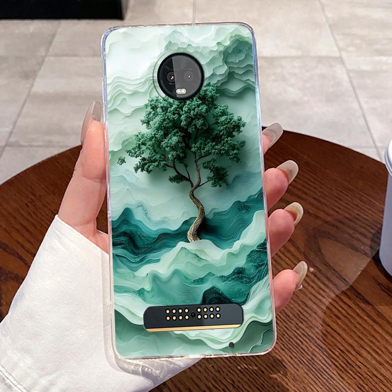 Гелевый чехол для Motorola Moto Z3 Play Funda Coque Прозрачный силикон Мягкий ТПУ Задняя крышка Милый Котик Кролик Сердце Защитный чехол Capa