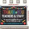 1pc, 2D flat, backdrop for thanking teachers and staff, suitable for graduation decorations, classroom decorations, wsj
