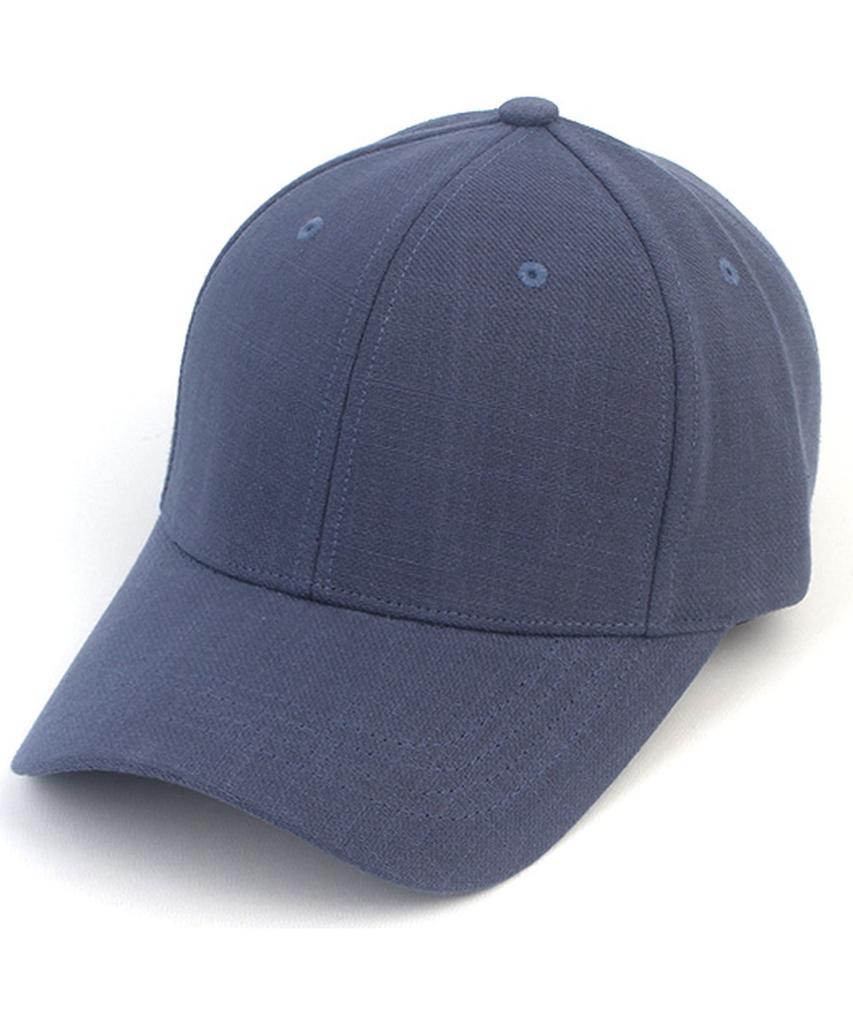 Yunibeosyeolkemiseuteuli Льняная Muji Синяя Бейсболка Льняная Шляпа