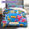 Pocoyo Cartoon Pattern Bedding Set Quilt Cover Pillowcase Home Decor Gift (1 * duvet cover + 2 * pillowcase, without core)