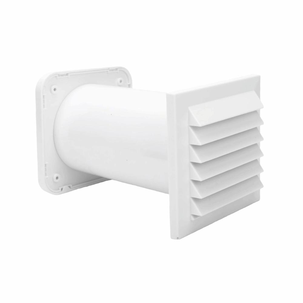 Telescopic Duct Through Wall Ventilation Kit Louvered Cover Wall Ventilation Kit  For Portable AC