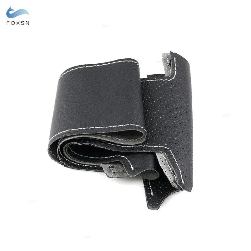 Braid Steering Wheel For Mini Hatchback Clubman Clubvan Convertible Coupe Roadster 3-Spoke Car Steering Wheel Leather Cover Trim